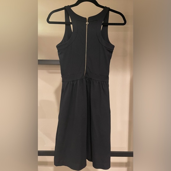 Cynthia Rowley LBD | Tank Top Fit & Flare | Exposed Gold Zipper | Pockets - Picture 10 of 11